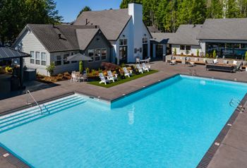 Blue cool swimming pool